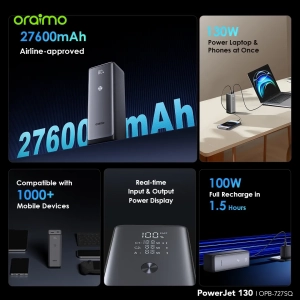 Power Bank oraimo OPB-727SQ 130W Black By sea-0