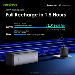 Power Bank oraimo OPB-727SQ 130W Black By sea-3