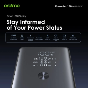 Power Bank oraimo OPB-727SQ 130W Black By sea-4