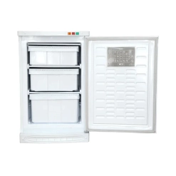 Alaska Upright Freezer 140 Liter- 3 Drawers-White-Defrost- UP140