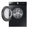 Samsung Front Load Automatic Washing Machine, 11 KG, Inverter Motor, Black - WW11B1944DGBAS