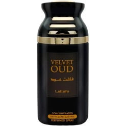 LATTAFA Velvet Oud Concentrated Extra Long Lasting Spray For Men & Women, 250 ml