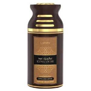 LATTAFA Iconic oudh Perfumed Spray For Men, 250 ml 