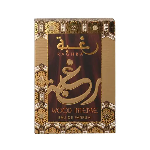 LATTAFA Raghba Wood Intense Eau de Parfum Spray For Men & Women, 100 ml
