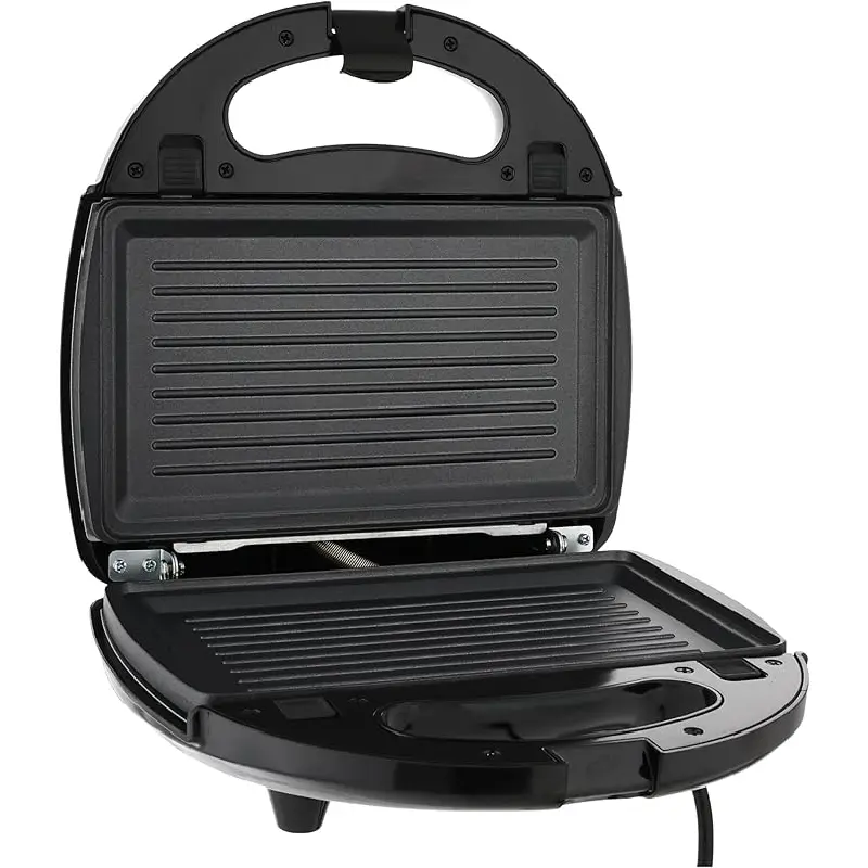 Kenwood 3 In 1 Sandwich Maker,750 Watt ,Black Silver - SMM01