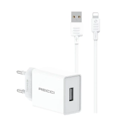 ,كابل مايكرو USB-A ريتشي طقم شاحن سفر آمن من كابل مايكرو بقوة 2 أمبير RC58EM